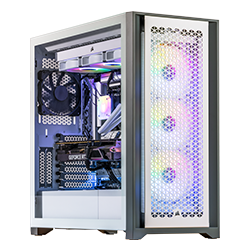 Alt View 2. Velztorm - Velztorm White Aciex 3D Gaming Desktop (Ryzen 7 7800X3D, 32GB, 2TB SSD, RTX 5090, Win 11 Pro ) - White.