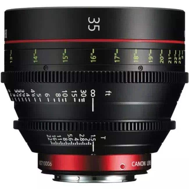 Canon - CN-E 35mm T1.5 L F Cinema Prime Lens (EF Mount) - Black