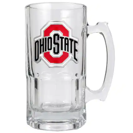 Front. Great American Products - Ohio State Buckeyes 32oz. Macho Mug with Handle - Multicolor.