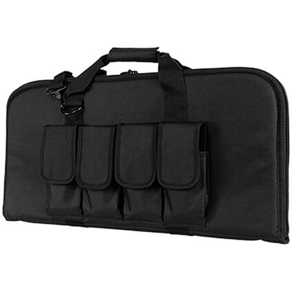 Front. NcSTAR - NcSTAR Vism Soft Padded Case for 28" Subgun and Similar Pistols, Black - Black.