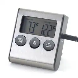 Norpro - Digital Probe Thermometer/Timer - Silver