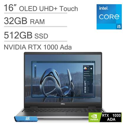 16" OLED UHD+ Touch
32GB RAM
512GB SSD
NVIDIA RTX 1000 Ada
Intel Core i5