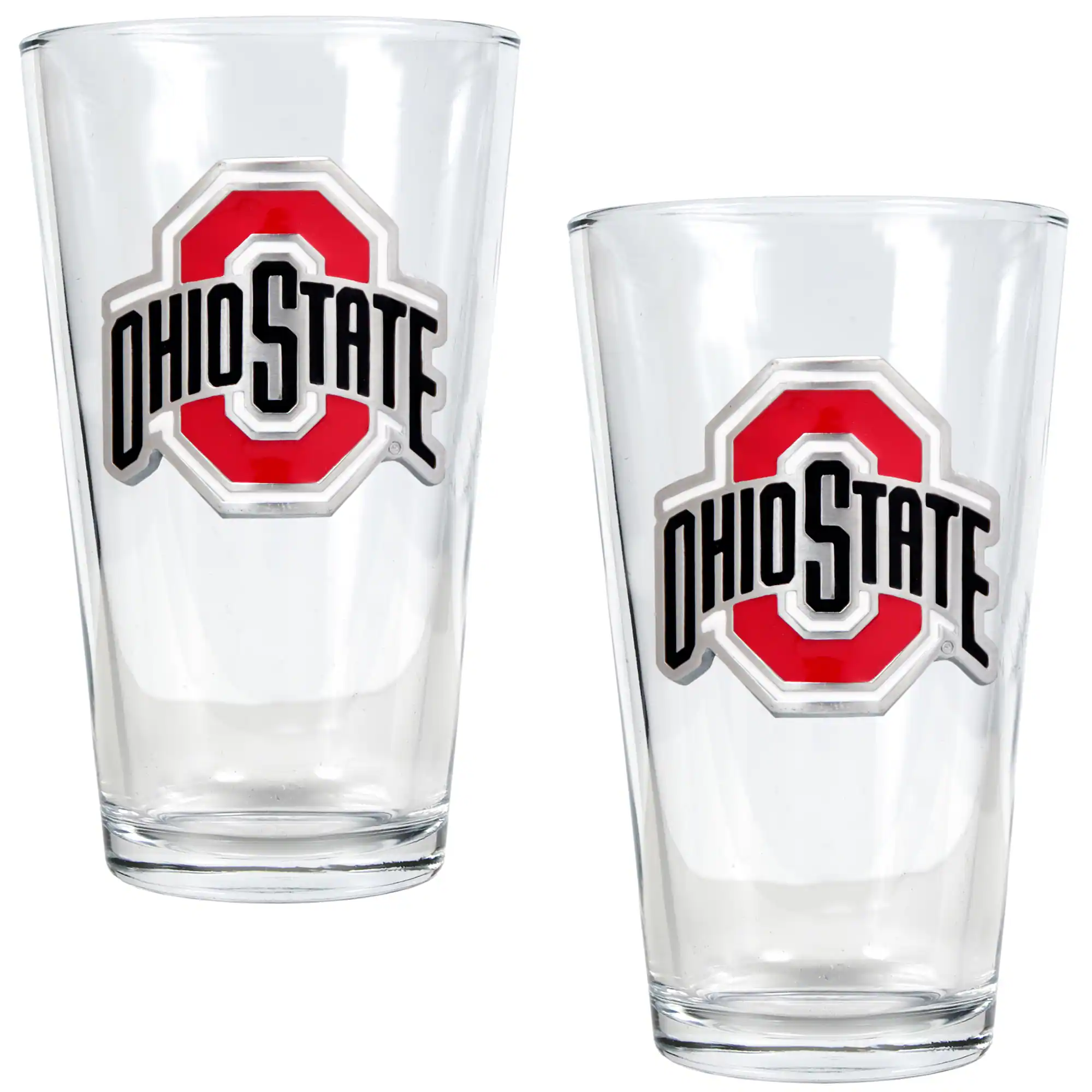 Great American Products - Ohio State Buckeyes 16oz. Pint Glass Set - Multicolor