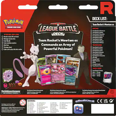 Pokmon Trading Card Game: Team Rocket's Mewtwo ex League Battle Deck 10-10122-101 - Best Buy Pokmon Trading Card Game: Team Rocket's Mewtwo ex League Battle Deck 10-10122-101 - Best Buy