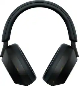 Sony - WH-1000XM5 Wireless Noise Cancelling Over-the-Ear Headphones with Soft Case - Black