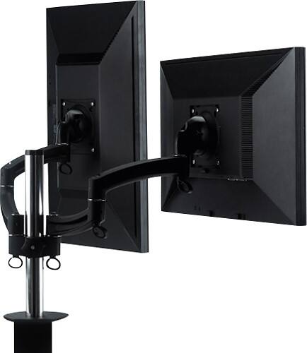 Front Standard. Chief - Kontour Dual Monitor Column Mount - Black.