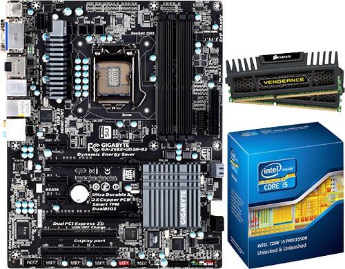 Best Buy Intel Unlocked Core I5 2500k Processor Asus Atx Motherboard And 8gb Memory Ik Z68xud3 8gbbndl