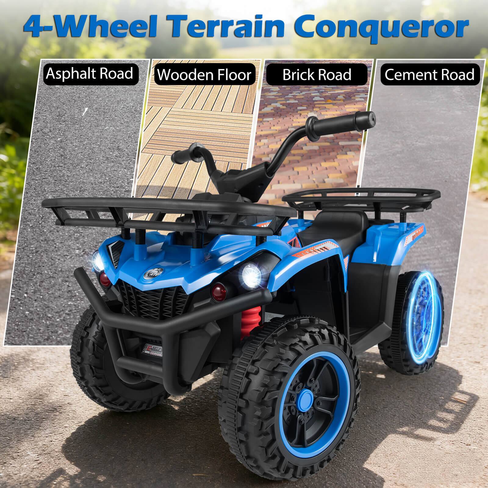 4-Wheel Terrain Conqueror

Asphalt Road  
Wooden Floor  
Brick Road  
Cement Road