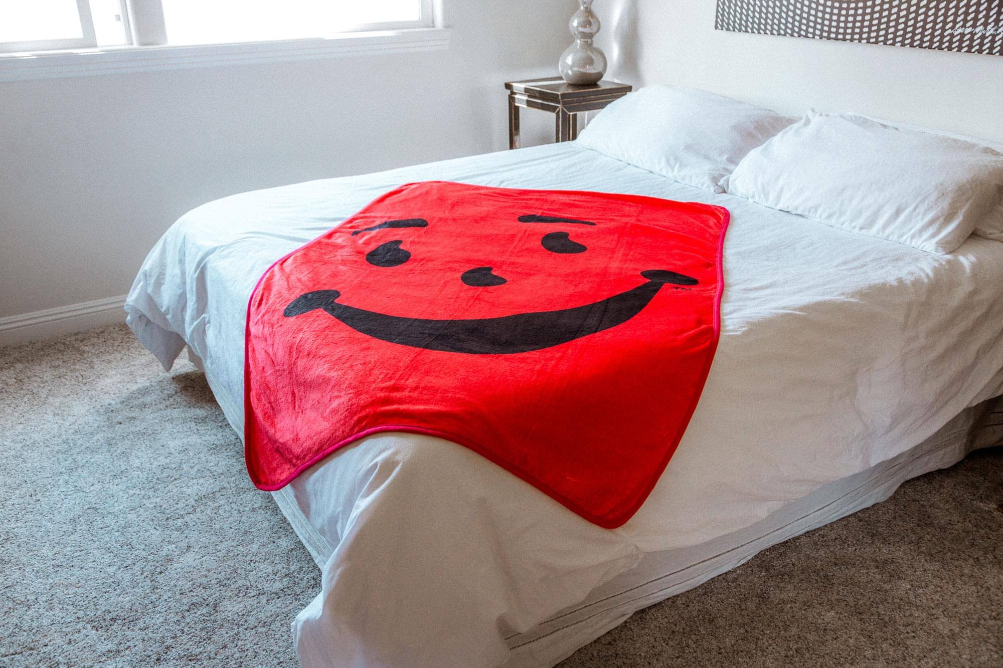 Alt View 4. Toynk - Kool-Aid Man Soft Fleece Throw Blanket | 45 x 60 Inches - Red.