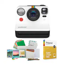 Polaroid Originals - NOW Instant Camera Generation 2 (Black & White) w/Film Kit Bundle