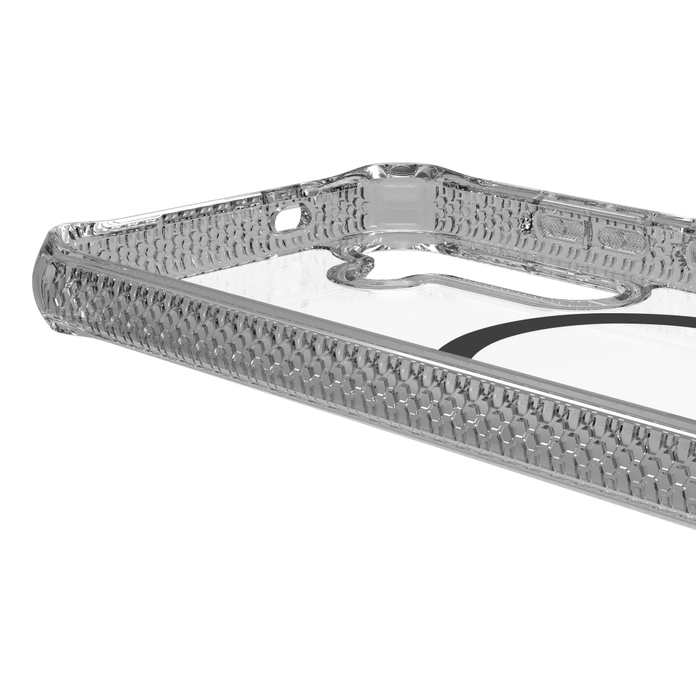 Alt View 6. Itskins - Hybrid_R Clear MagSafe Case for Samsung Galaxy S 2025 Small - Black.