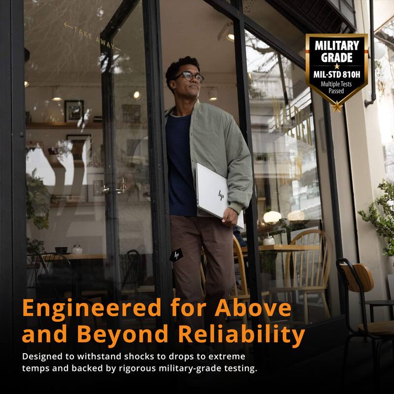 TAKE AWAY- MILITARY GRADE MIL-STD 810H Multiple Tests Passed  
Engineered for Above and Beyond Reliability  
Designed to withstand shocks to drops to extreme temps and backed by rigorous military-grade testing.