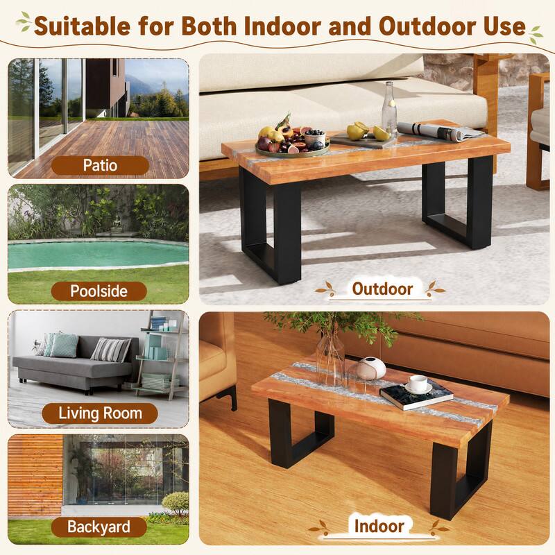 Suitable for Both Indoor and Outdoor Use

- Patio
- Poolside
- Outdoor
- Living Room
- Backyard
- Indoor