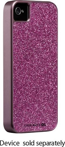 Angle Standard. Case-Mate - Barely There Glam Case for Apple® iPhone® 4 and iPhone 4S - Hot Pink.