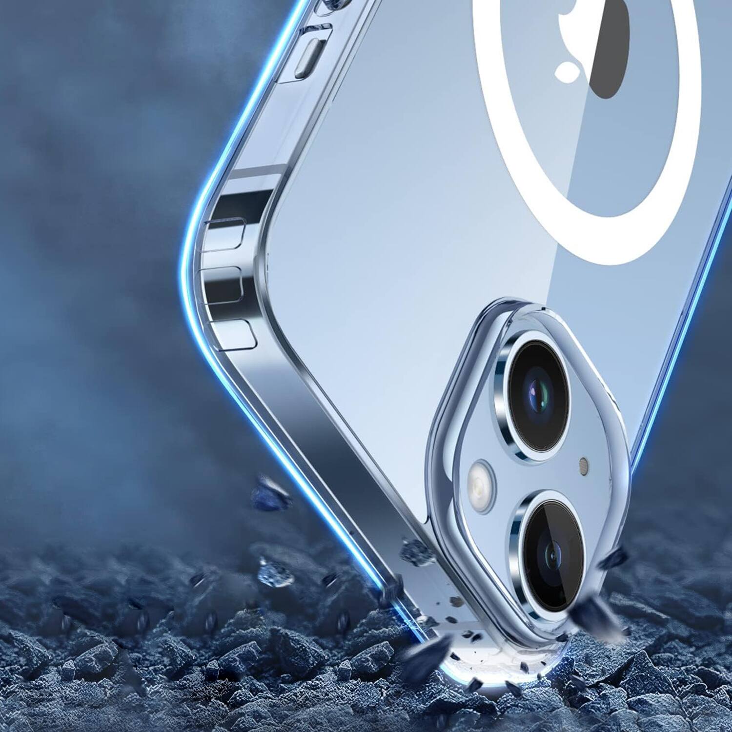 Alt View 1. SaharaCase - Venture Series Case Compatible with Magsafe Case for iPhone 15 Plus - Clear - Clear.