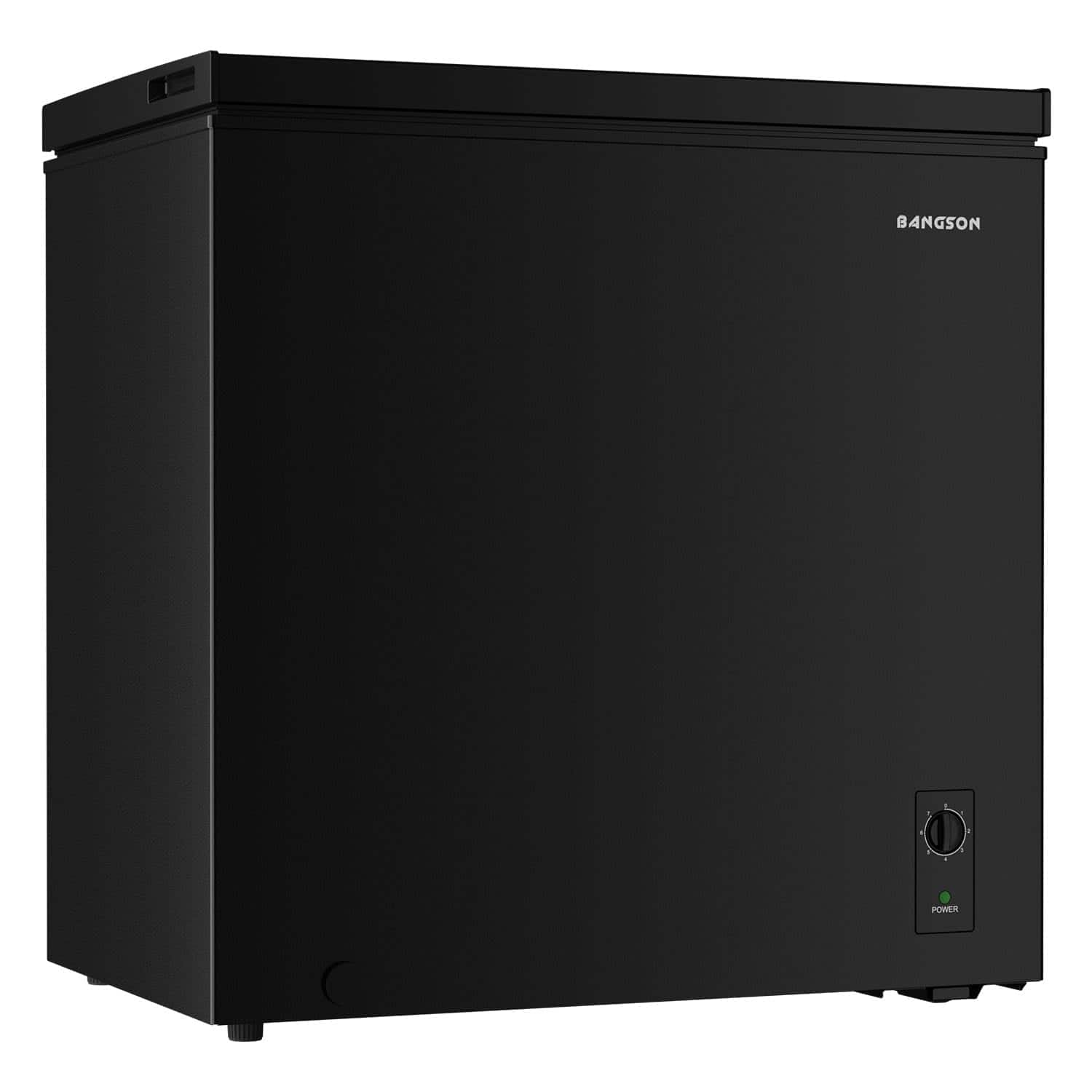 BANGSON - 7.1 Cu.Ft Chest Freezer, Adjustable Thermostat, Removable Basket, Quiet, for Kitchen, Apartment, Office - Black