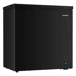 BANGSON - 7.1 Cu.Ft Chest Freezer, Adjustable Thermostat, Removable Basket, Quiet, for Kitchen, Apartment, Office - Black