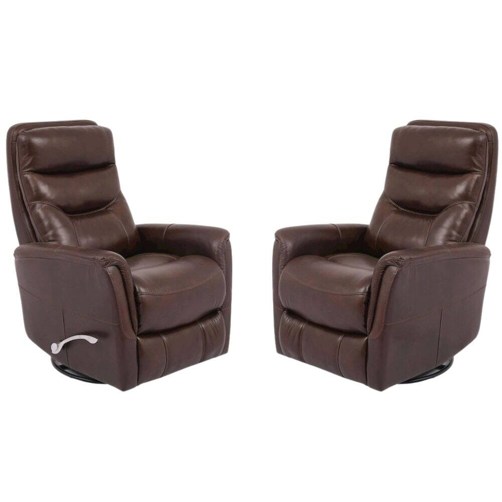 Angle. Starlight Canyon Home - Robust Recliner Nursery Glider Set – Elegant Boucle Chairs for Comfort - Brown.