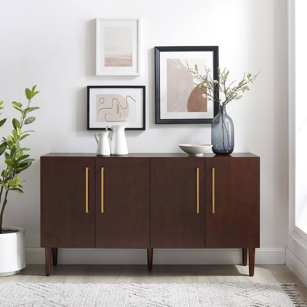 Alt View 2. Crosley Furniture - Everett Sideboard - Mahogany.