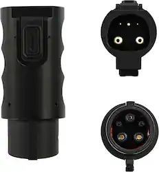 Schumacher Electric - SA947 EV Adapter – NACS to J1772 Connector, Compatible with Tesla Chargers and J1772 EVs - Black - Front_Zoom