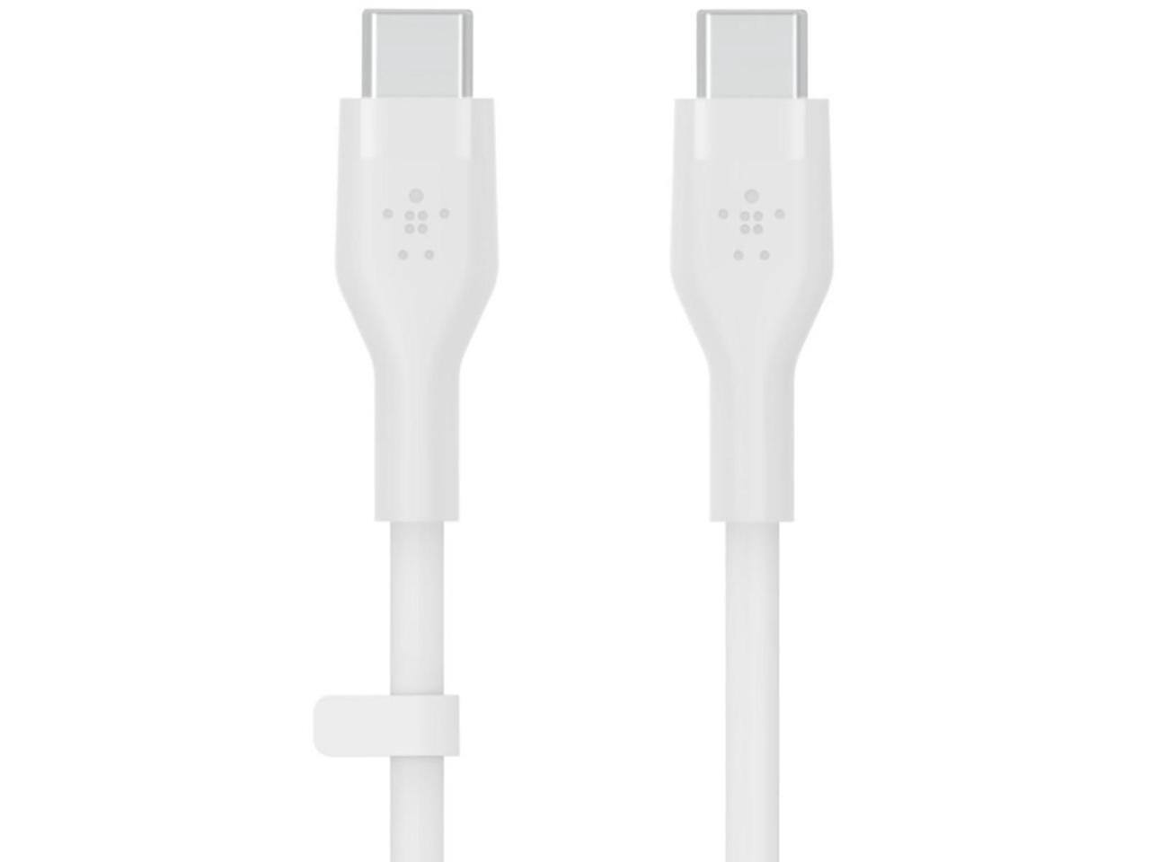Alt View 4. Belkin - Belkin BoostCharge Flex 9.8' 60W USB-C to USB-C Cable, White.
