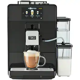 Tru - Automatic Espresso and Coffee Machine with 24 Customizable Preset Beverages - Black