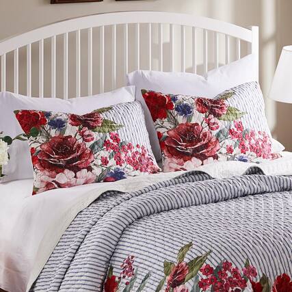 Front. BreeBe - Lexi Sham Standard - Blue.