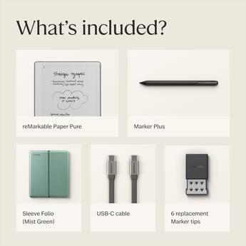 reMarkable Paper Pure – 10.3” Paper Tablet Bundle with Marker Plus reMarkable Paper Pure – 10.3” Paper Tablet Bundle with Marker Plus