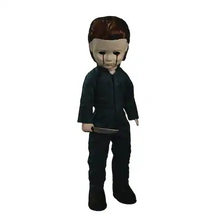 Front. adidas - Mezco Toyz Living Dead Dolls LDD Presents Halloween II (1981) Michael Myers Figure.