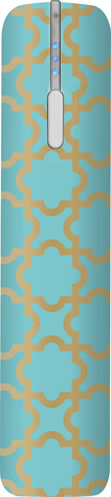 Front. PNY - PowerPack T2600 USB Rechargeable External Battery - Blue/Gold.