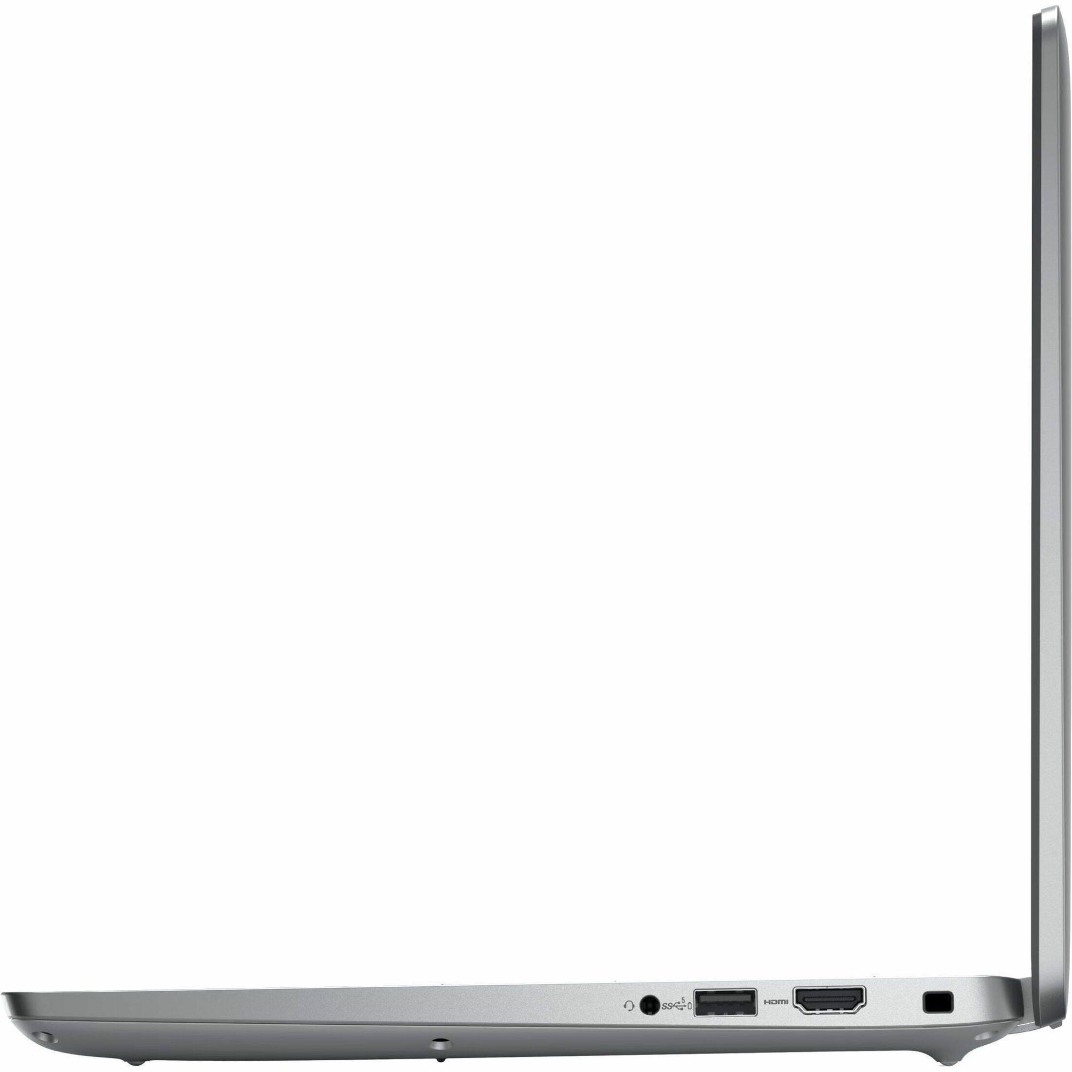 Left. Dell - Latitude 5000 14" Laptop - Intel Core Ultra 7 with 32GB Memory - 512 GB SSD - Titan Gray, Gray.