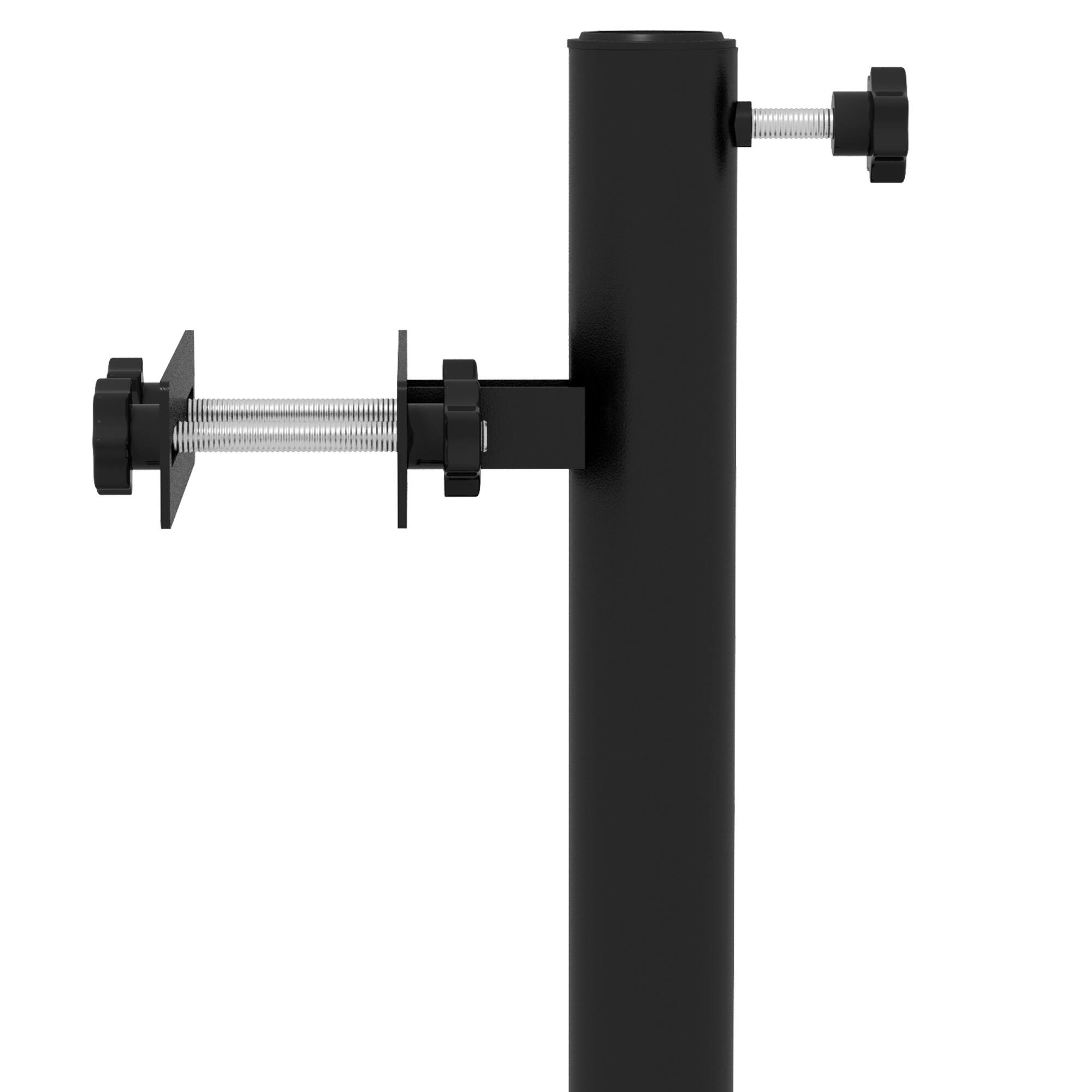 Alt View 7. Outsunny - Umbrella Holder Stand for Deck Railing - Black.