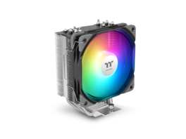 Thermaltake - UX500 ARGB CPU Cooler, 5x6mm Cu Pipes, 120mm PWM Fan, 260W TDP, Intel/AMD - Black