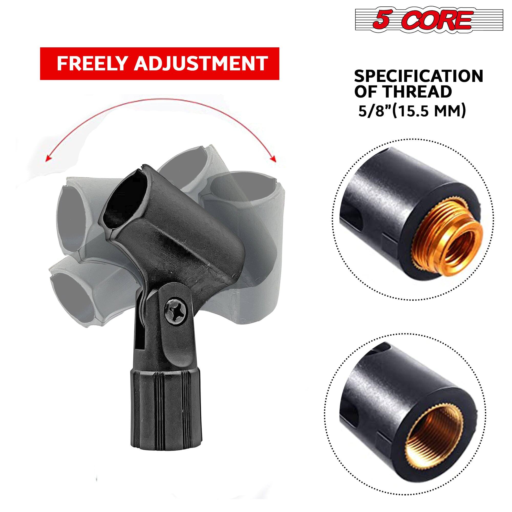 The corrected text is:

"5 CORE FREELY ADJUSTMENT SPECIFICATION OF THREAD 5/8" (15.5 MM)"