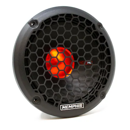 Front. Memphis Car Audio - Memphis Audio MJP6 6 1/2" MOJO Pro Mid-Range Speaker - Sold Individually - Black/Gray.