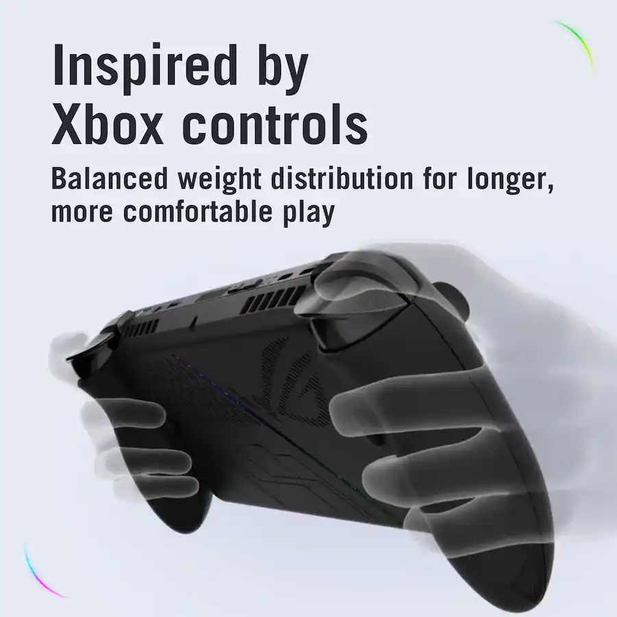 Inspired by Xbox controls Balanced weight distribution for longer, more comfortable play