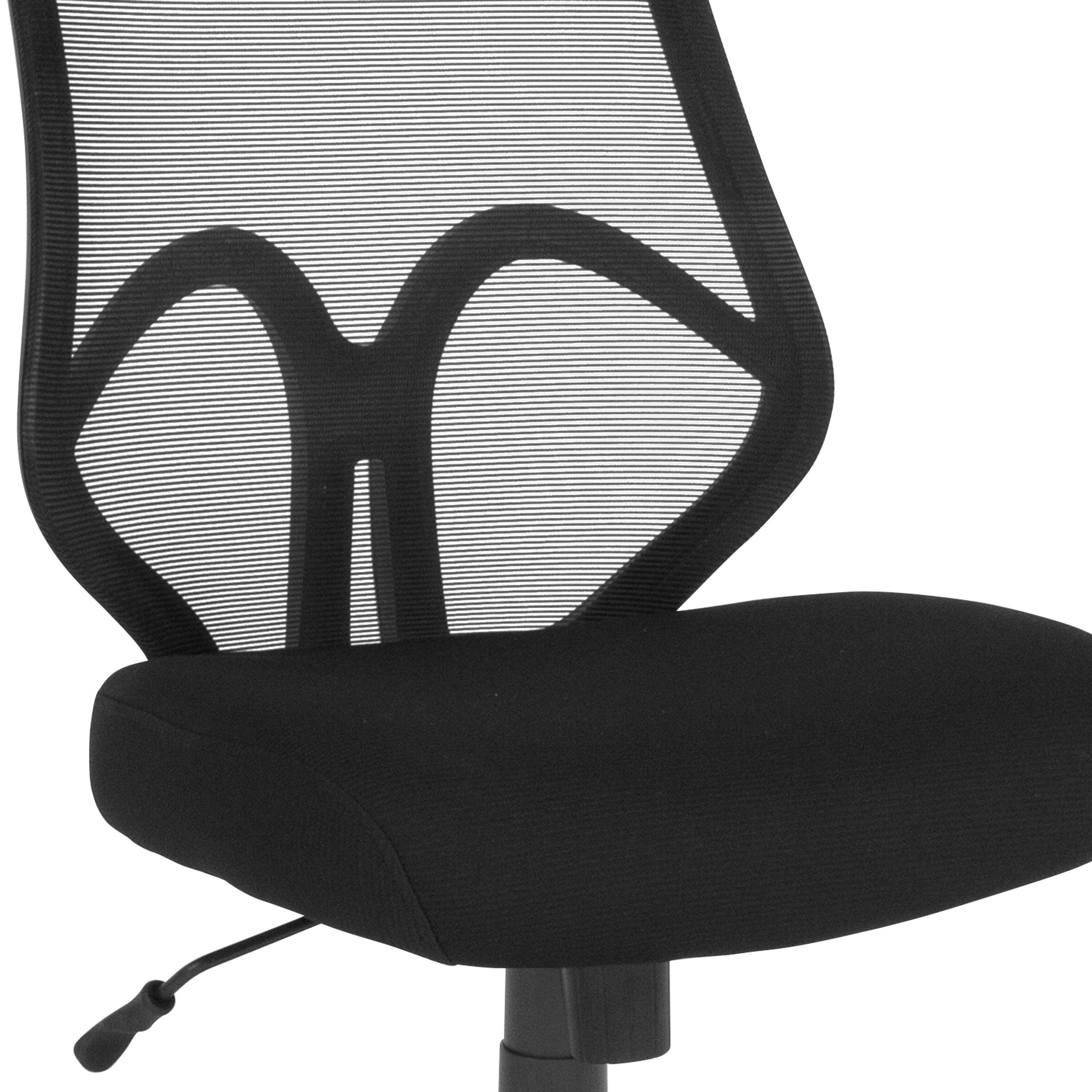 Alt View 9. Emma + Oliver - High Back Flexible Mesh Office Chair - Black.