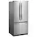 Left. Whirlpool - 22 cu. ft. French Door Refrigerator with Humidity-Controlled Crispers - Fingerprint Resistant Stainless Steel.