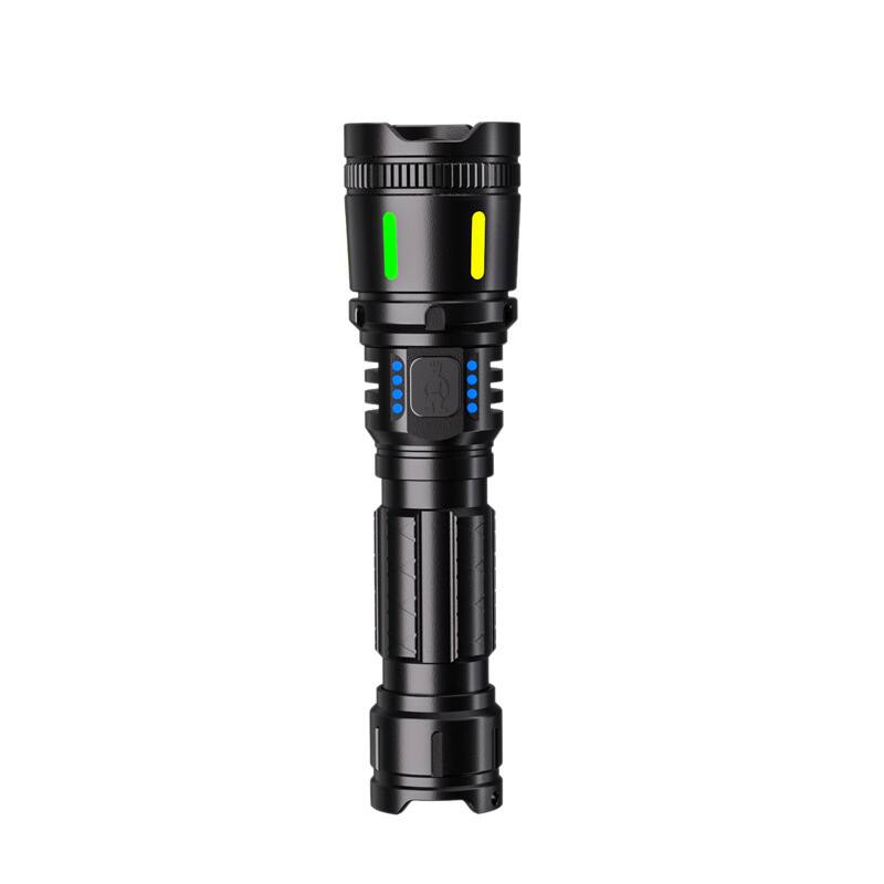 Alt View 4. Cluzine - Flashlight Aluminum LED Zoomable Adjustable Long Lasting Outdoor Emergency Camping Light.