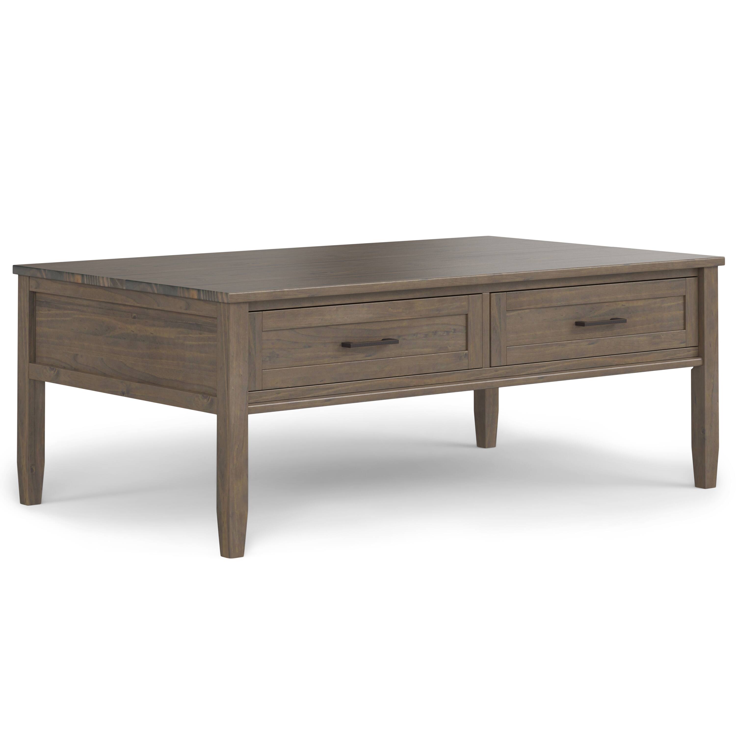 Alt View 4. Simpli Home - Ela SOLID WOOD 48 inch Wide Rectangle Transitional Lift Top Coffee Table in Smoky Brown - Smoky Brown.