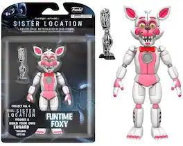 Funko - 5 ARTICULATED ACTION FIGURE: FIVE NIGHTS AT FREDDY'S - FUNTIME FOXY (FNAF) - COLLECTABLES - Multicolor
