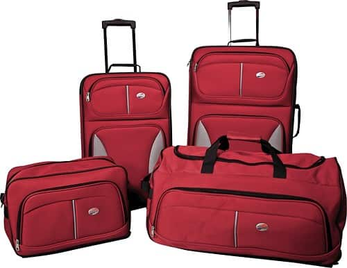 Best Buy: American Tourister Fieldbrook Luggage Set (4-Piece) Red 42201 ...