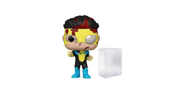 Back. Funko - POP! Television: Invincible - Invincible (Bloody) (Exclusive) - COLLECTIBLES - Multicolored.