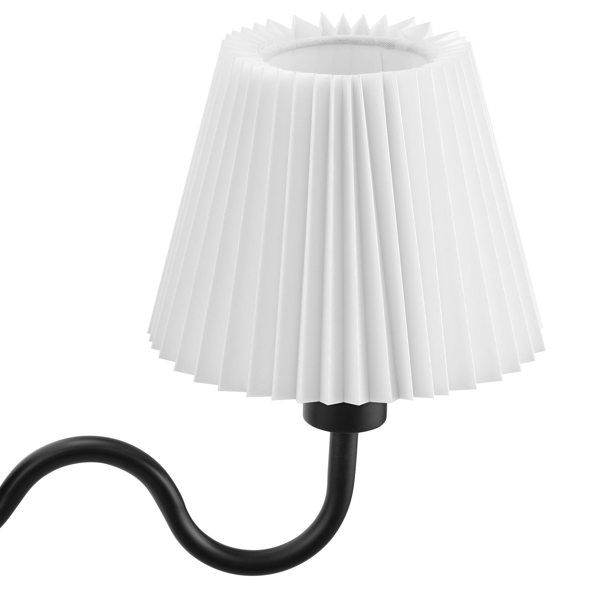Alt View 8. Modway - Wave Squiggle Arm Wall Sconce by Modway - Black.