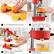 1. CUT ORANGES IN HALVES
2. PLACE THE FRUIT CUT SIDE DOWN THE JUICER
3. HOLD THE JUICER WITH BOTH HANDS
4. PRESS DOWN AND ENJOY FRESHNESS