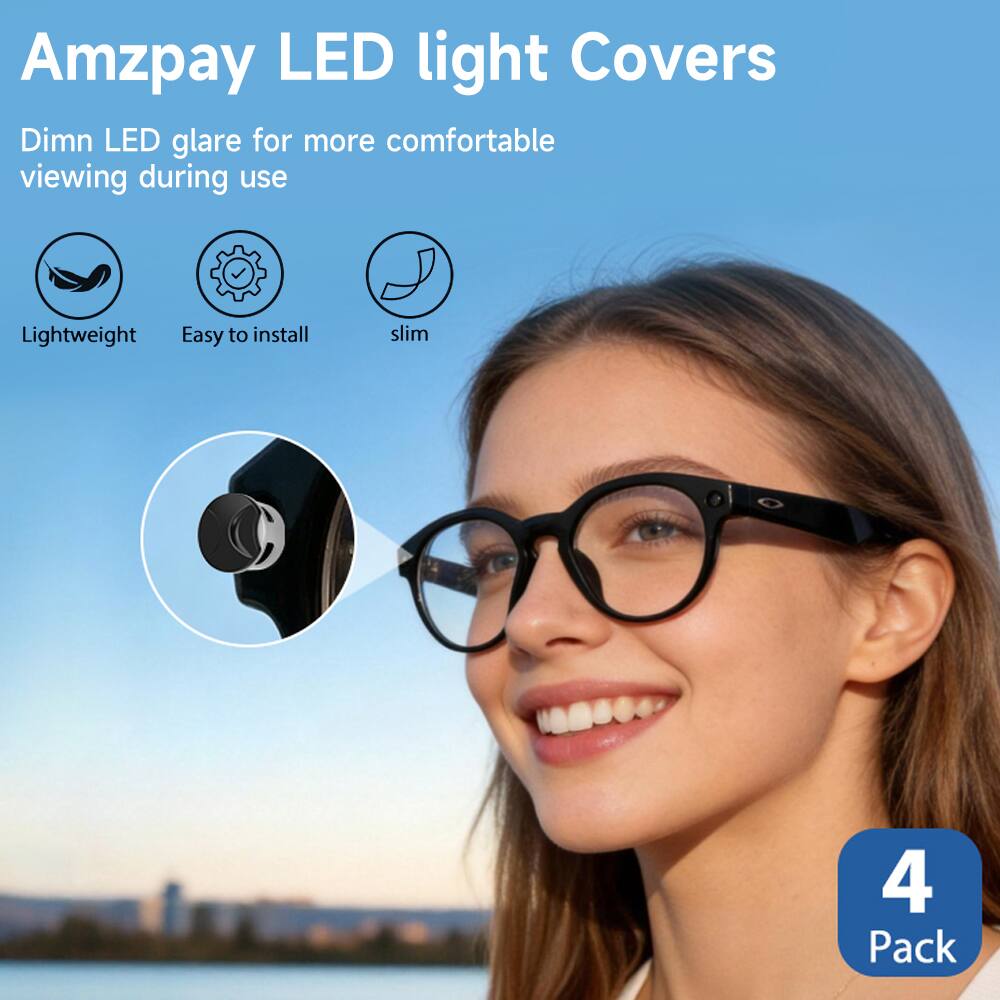 Amzpay LED light Covers Dimn LED glare for more comfortable viewing during use Lightweight Easy to install slim 4 Pack