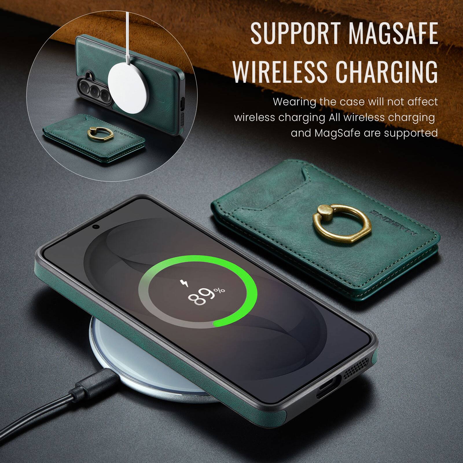 a00200 SUPPORT MAGSAFE WIRELESS CHARGING  
Wearing the case will not affect wireless charging  
All wireless charging and MagSafe are supported