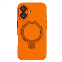 SaharaCase - Apple iPhone 17 Kickstand Case | Smooth Silicone | Compatible with Magsafe | Venture Series - Orange