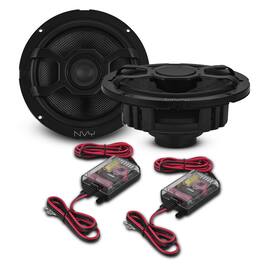 DS18 Audio - 6.5" Component Speaker System With Glass Fiber Cone and Neodymium Magnet | 120W RMS 4-Ohm - Black