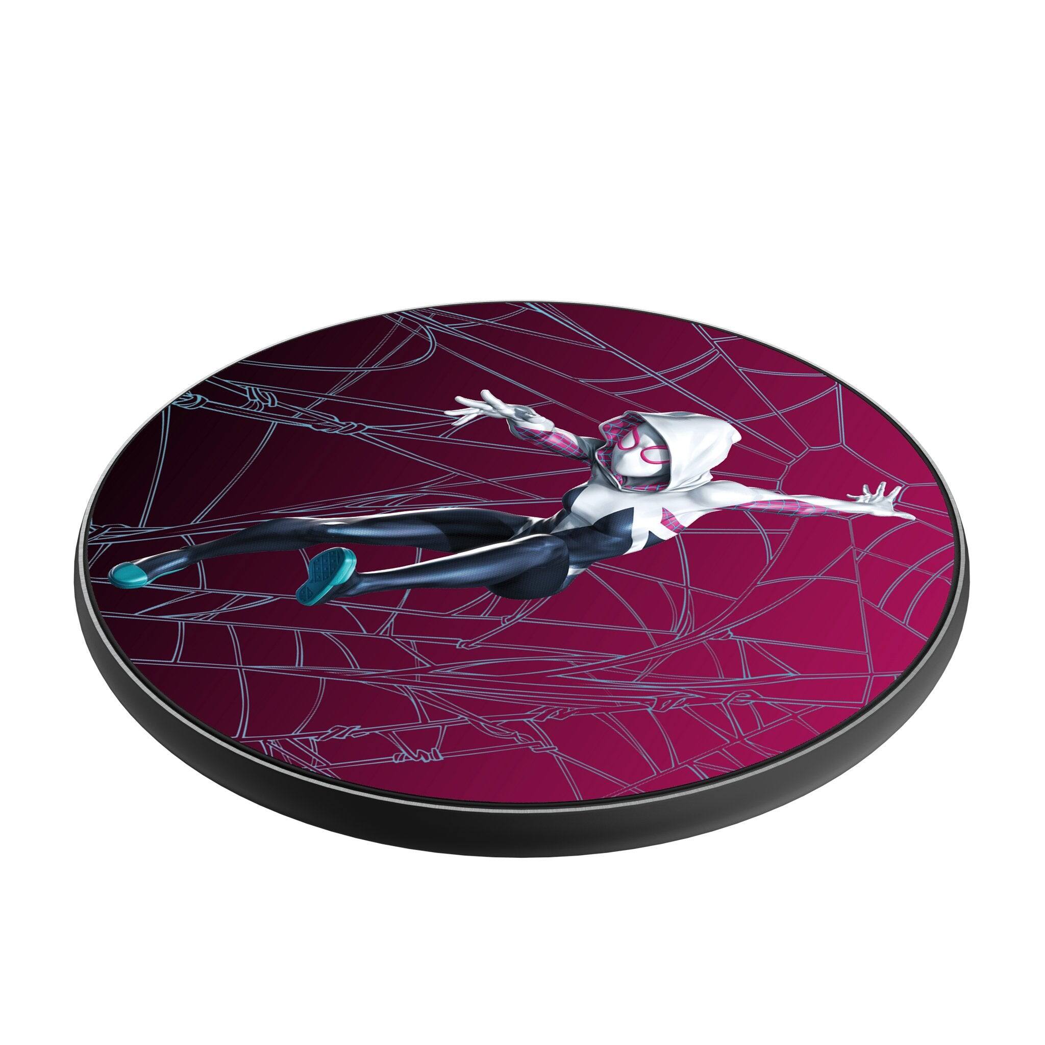 Angle. Keyscaper - Marvel MechLine 15-Watt Wireless Charger - Spider-Gwen.